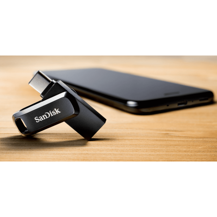 SanDisk Ultra Dual Drive Go USB Type C, 32GB 3.1 / 3.0, b up to 150 MB / s, black