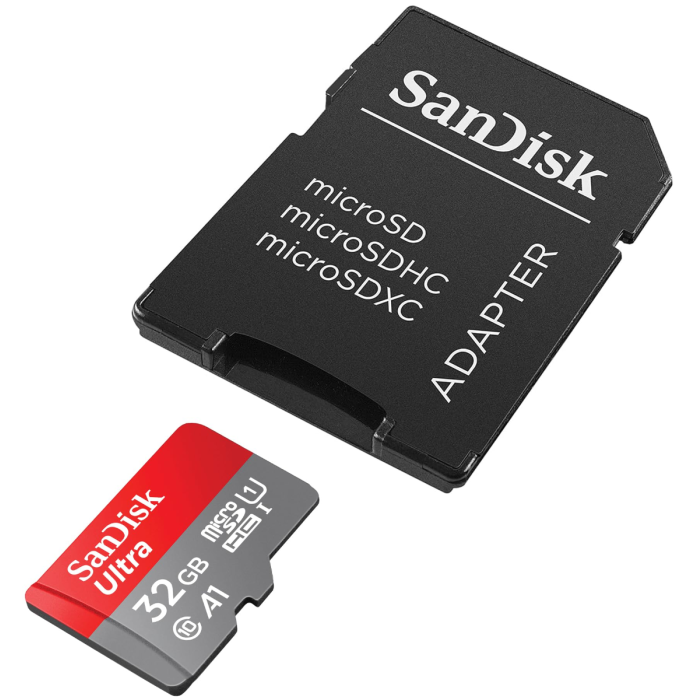 SanDisk Ultra microSDHC 32GB + SD Adapter 120MB / s A1 Class 10 UHS-I