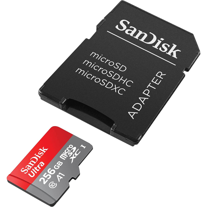 SanDisk Ultra microSDXC 256GB + SD Adapter 150MB/s A1 Class 10 UHS-I