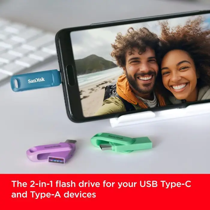 SanDisk USB 128GB Ultra Dual Drive Go USB Type-C 400MB/s - Green