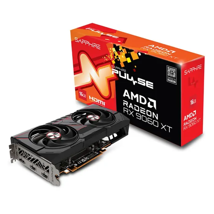 Sapphire Pulse RX 9060XT Gaming OC, 16GB GDDR6