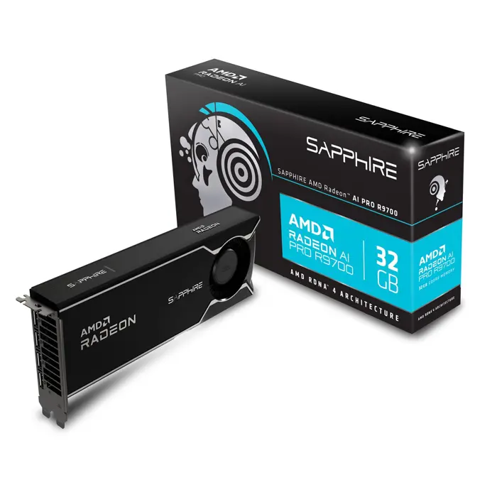 Sapphire Radeon AI Pro 9700 32GB GDDR6 2HDMI 2