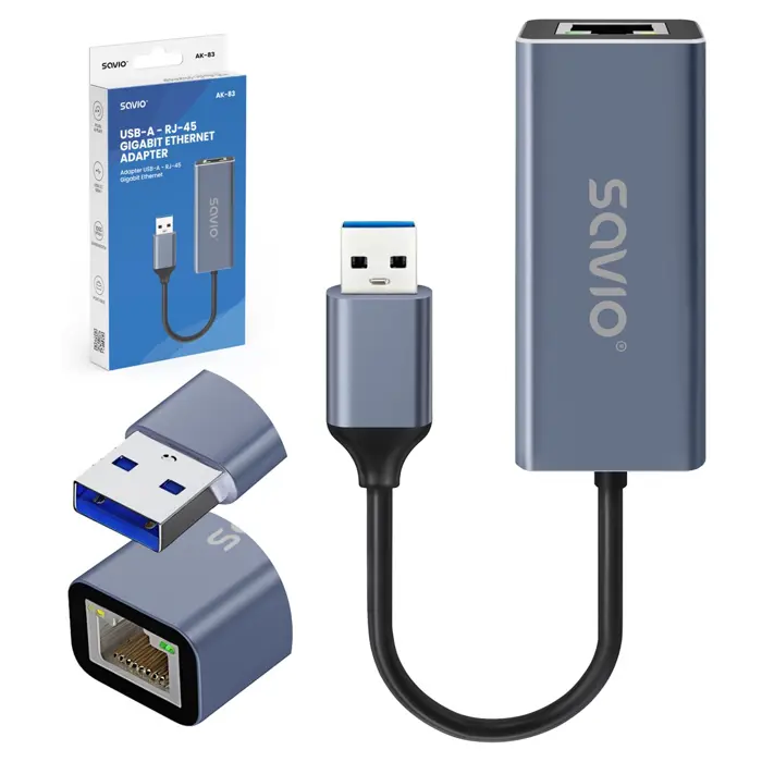 Savio AK-83 interface cards/adapter RJ-45