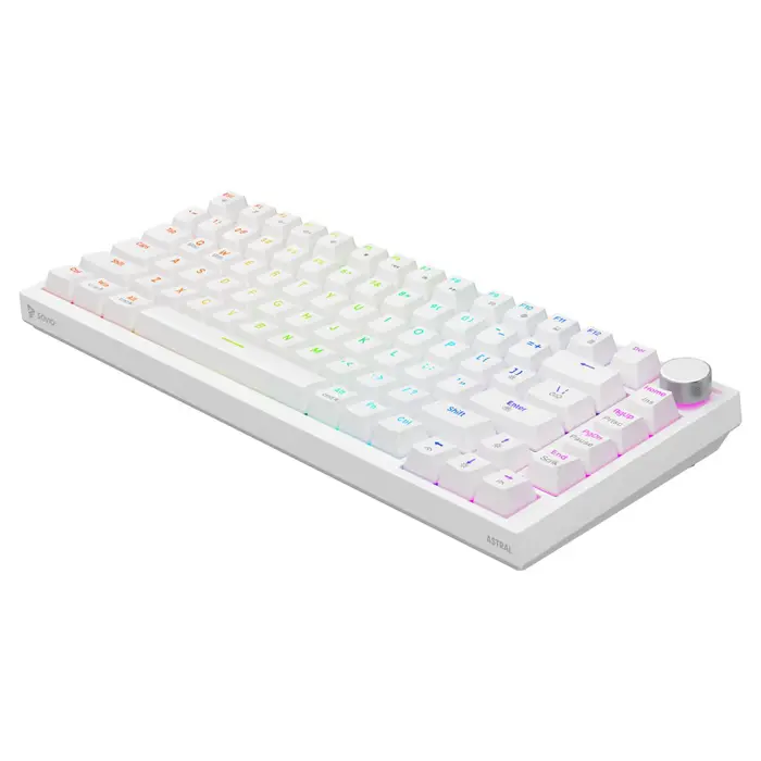 Savio ASTRAL WHITE JADE keyboard Gaming USB QWERTY US International