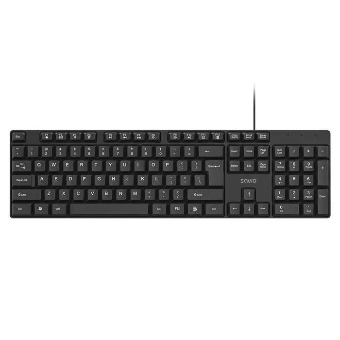 Savio KB-01 keyboard Home/Office USB QWERTY US English Black