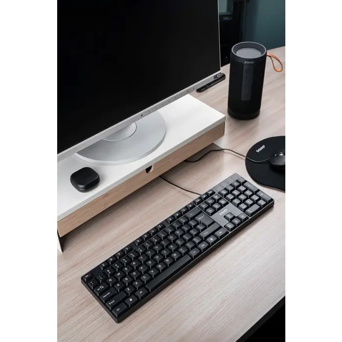 Savio KB-01 keyboard Home/Office USB QWERTY US English Black