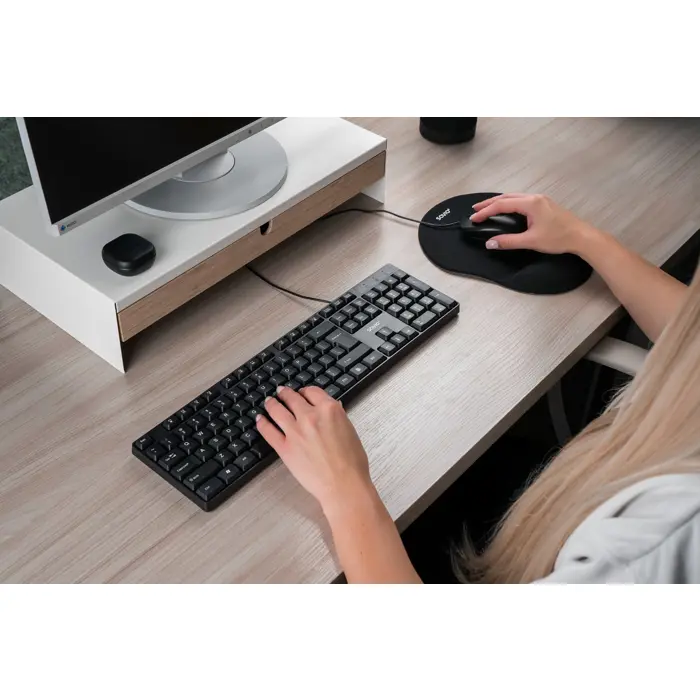 Savio KB-01 keyboard Home/Office USB QWERTY US English Black