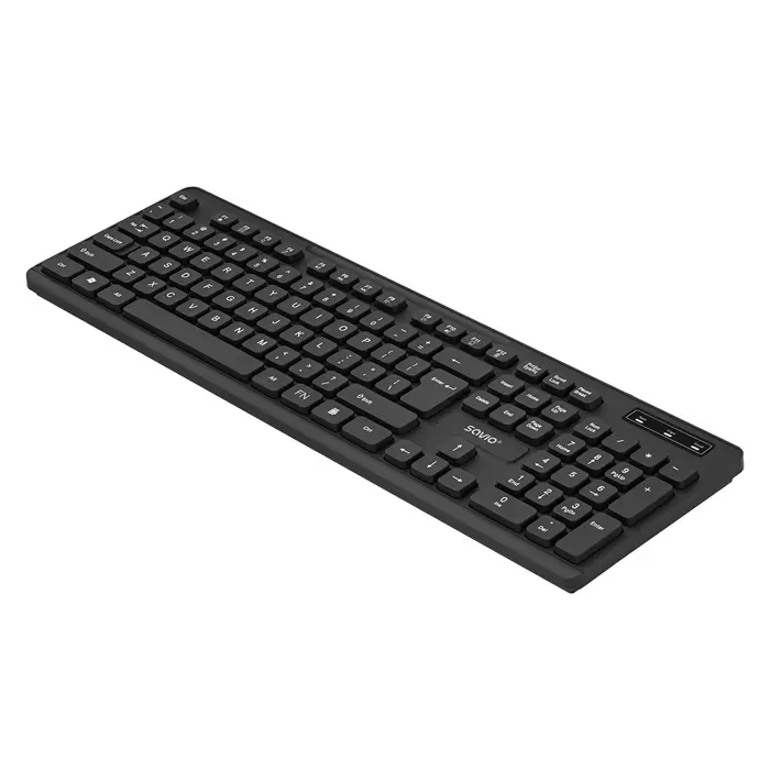 Savio KB-02 keyboard Home/Office USB QWERTY Black