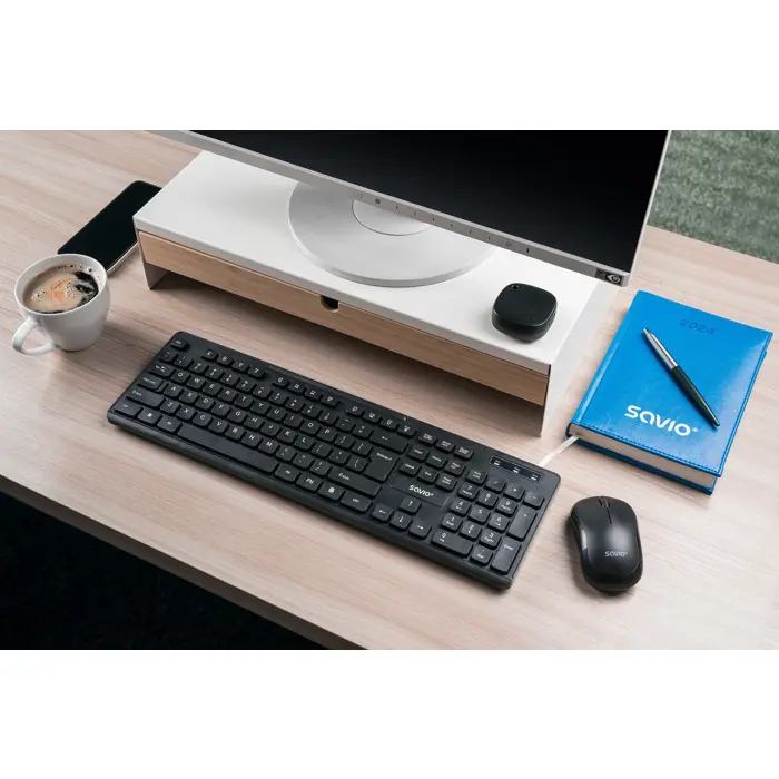 Savio KB-02 keyboard Home/Office USB QWERTY Black