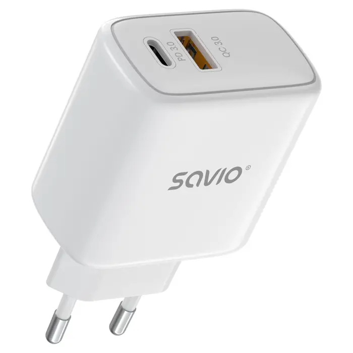 Savio LA-12 mobile device charger Universal White AC Fast charging Indoor