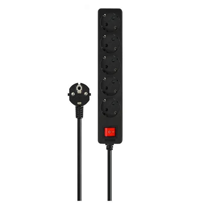 SAVIO LZ-15 Schuko Power Strip, 5 Sockets, 5 m