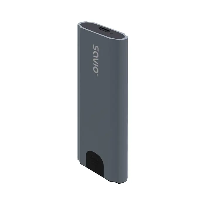 Savio M.2 SSD NVMe external drive enclosure, USB-C 3.1, AK-67, grey