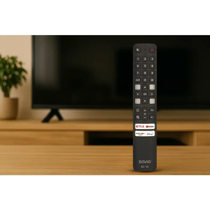SAVIO RC-15 universal remote control/replacement for TCL , SMART TV