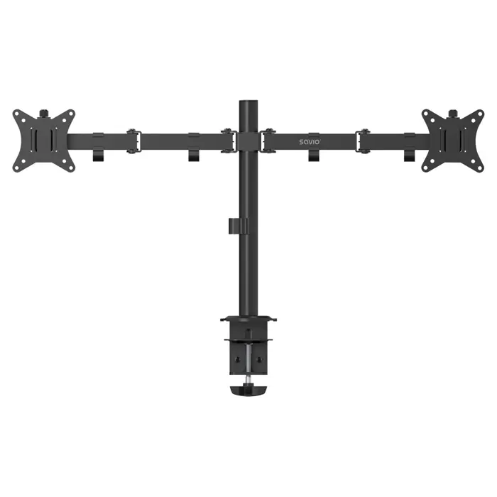 SAVIO UM-03 Dual Desk Mount for Monitors 17”–32”, 2× 2–9 kg