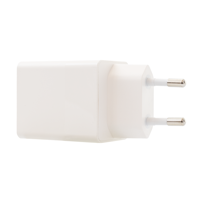 SBOX USB-A/USB-C brzi zidni punjač HC-45 2 utora - 45W GAN bijeli