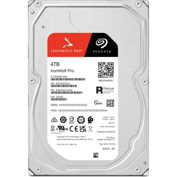Seagate 4TB IronWolf PRO 3.5" SATA 6Gb/s 7200rpm 256MB HDD drive