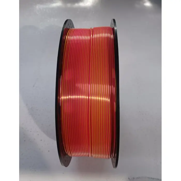 Silk PLA filament 1.75 mm, 1 kg, pink/gold