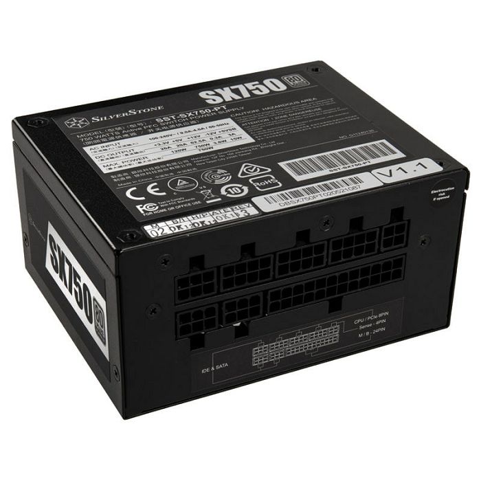 SilverStone SST-SX750-PT V.1.1 SFX Napajanje 80 PLUS Platinum, modularno - 750 Watt SST-SX750-PT v1.1