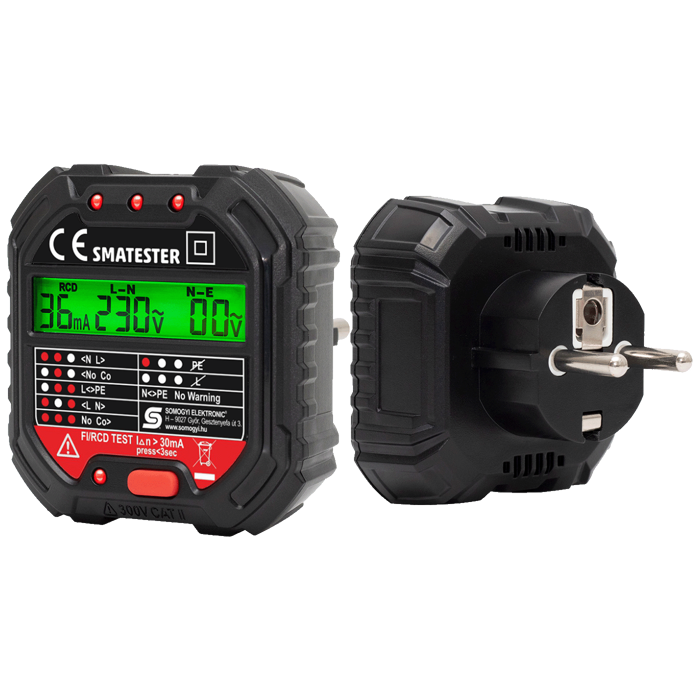SMA Tester utičnica, LED indikator, Voltmetar - SMATESTER