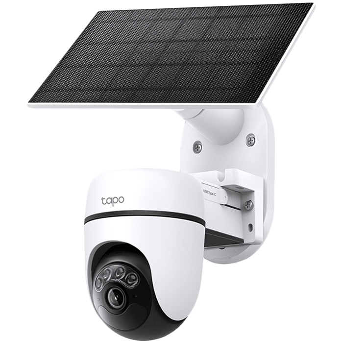 Solar-Powered Pan/Tilt Security Camera Kit
