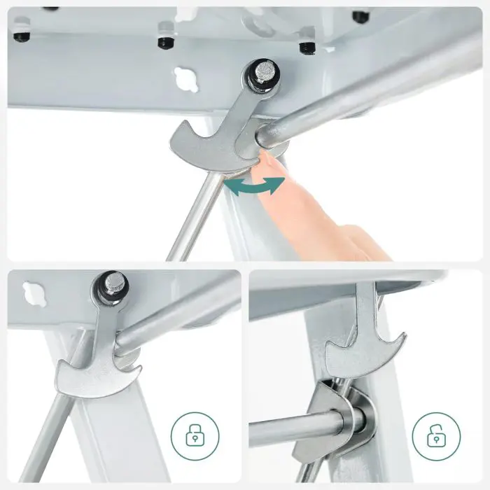SONGMICS double step ladder GSL12WT