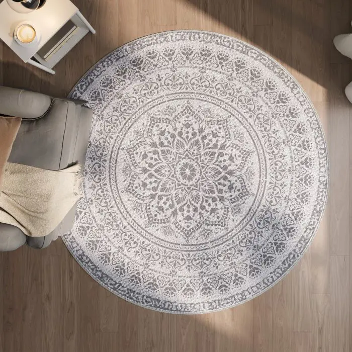 SONGMICS HOME Round rug, 160 cm