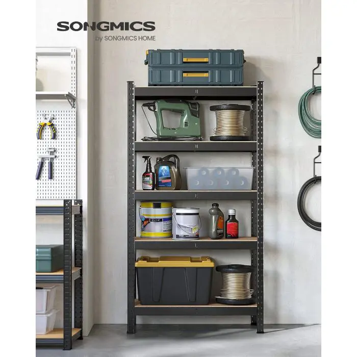 SONGMICS Shelf 30 x 75 x 150 cm brown-black, GLR030B21