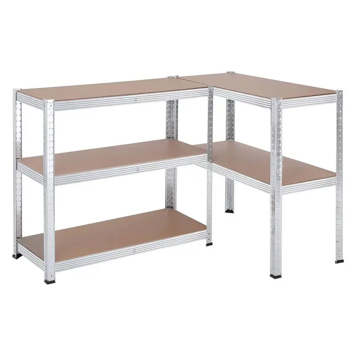 SONGMICS Shelf 40 x 90 x 180 cm beige-silver