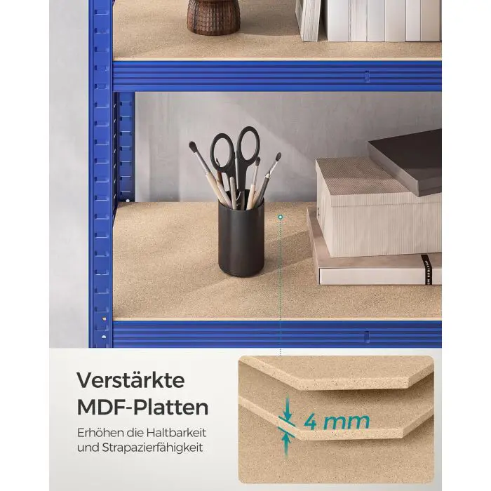 SONGMICS Shelf 40 x 90 x 180 cm brown-modern, GLR040Q01