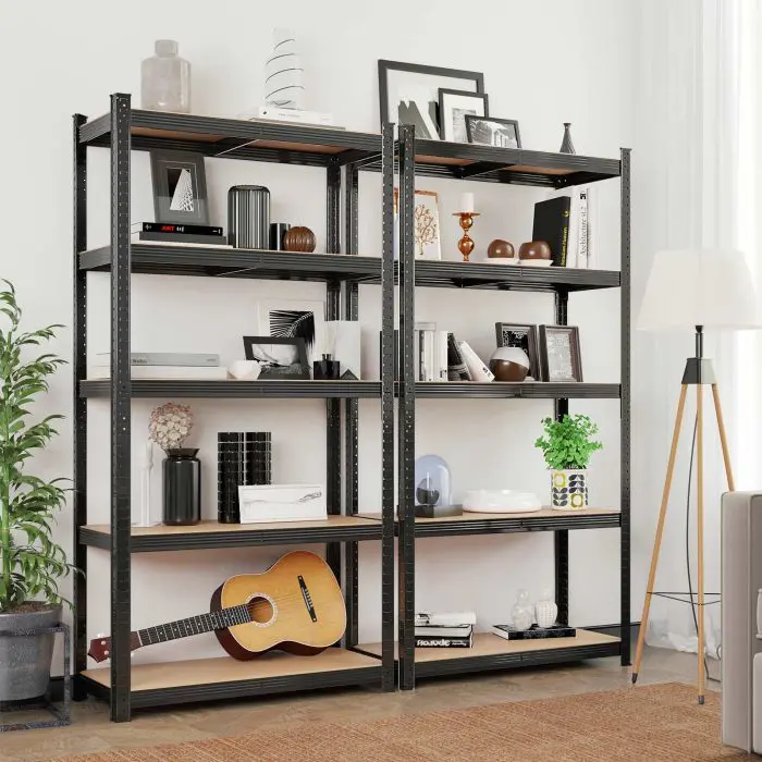 SONGMICSshelf 40 x 90 x 180 cm brown-black