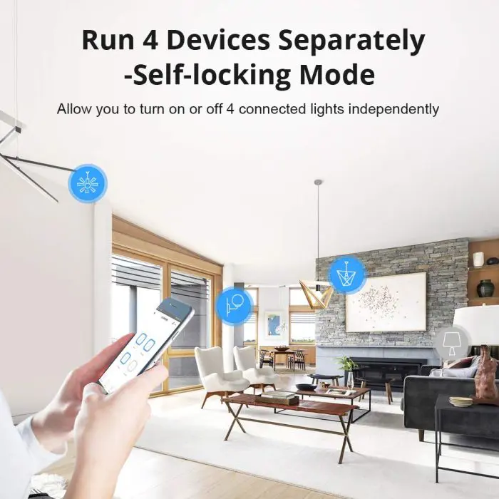 SONOFF smart switch Wi-Fi switch 4-channel 4CHR3