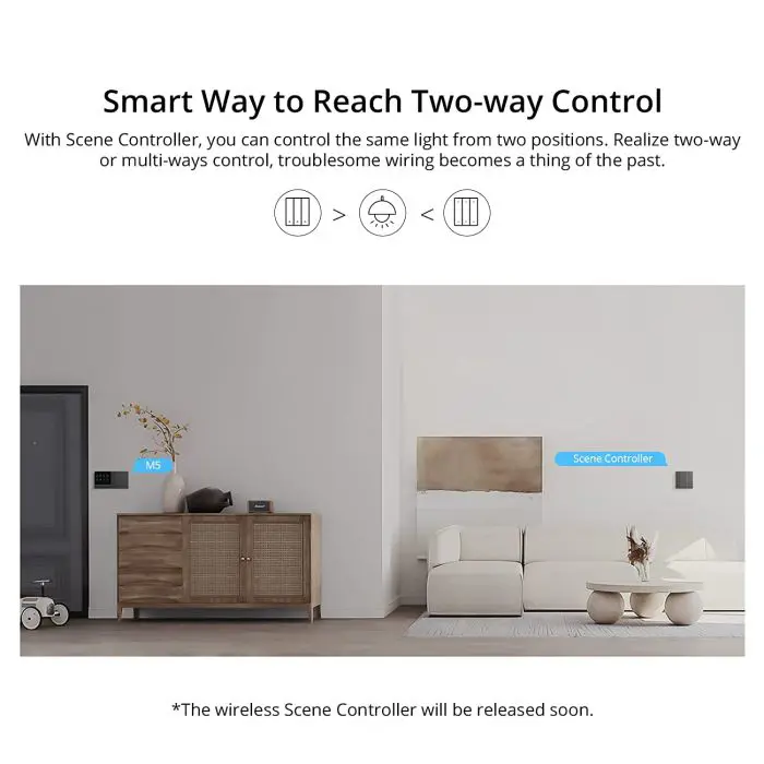 SONOFF smart wall switch Wi-Fi M5-2C-86, double
