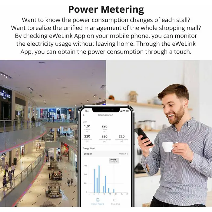 SONOFF smart Wi-Fi SPM 4-relay switch