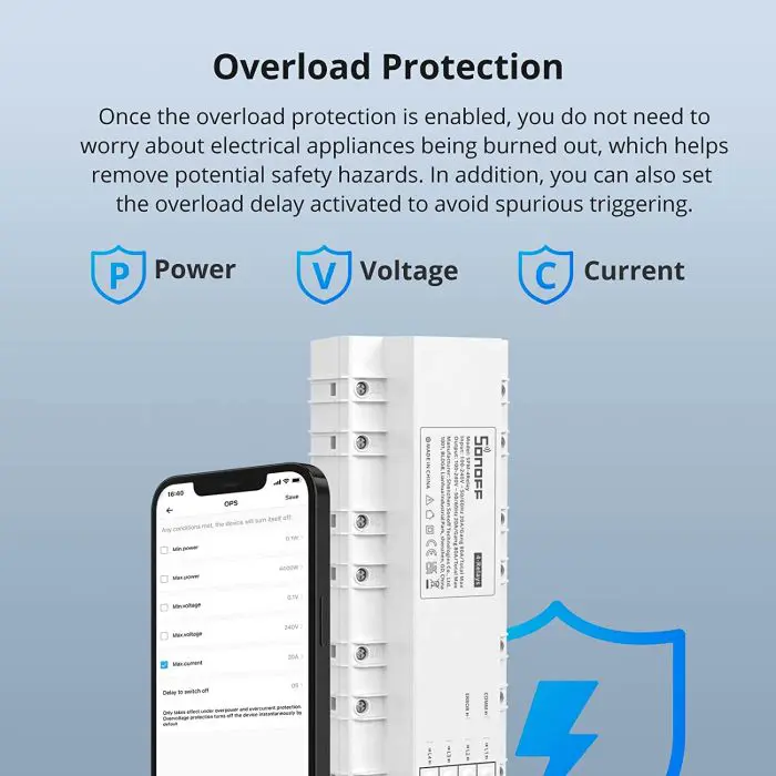 SONOFF smart Wi-Fi switch for measuring energy consumption SPM-MAIN