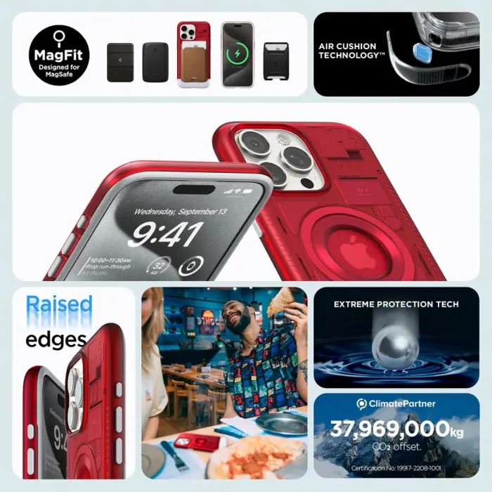 Spigen Classic C1 MagSafe, ruby - iPhone 15 Pro