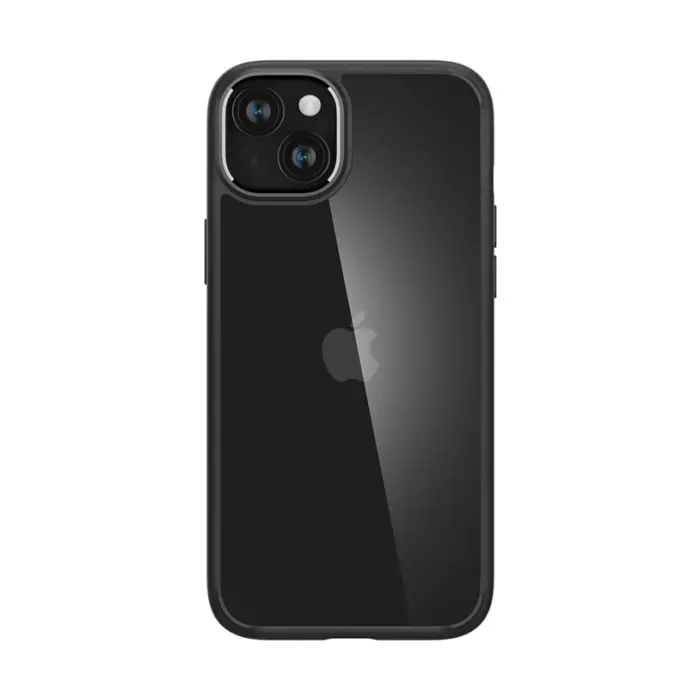 Spigen Crystal Hybrid, zaštitna maska za telefon, mat crna - iPhone 15 Plus (ACS06462)