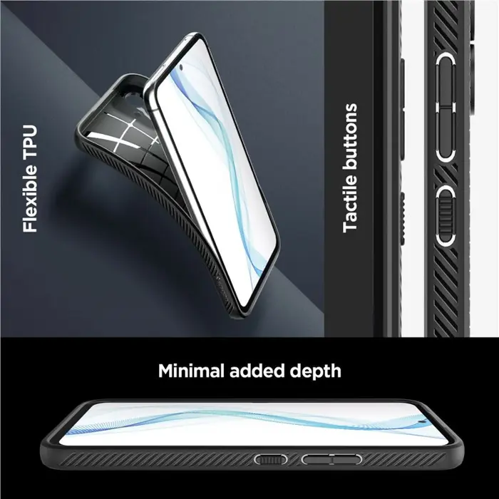 Spigen Liquid Air, zaštitna maska za telefon, crna - Samsung Galaxy A54 5G (ACS05885)