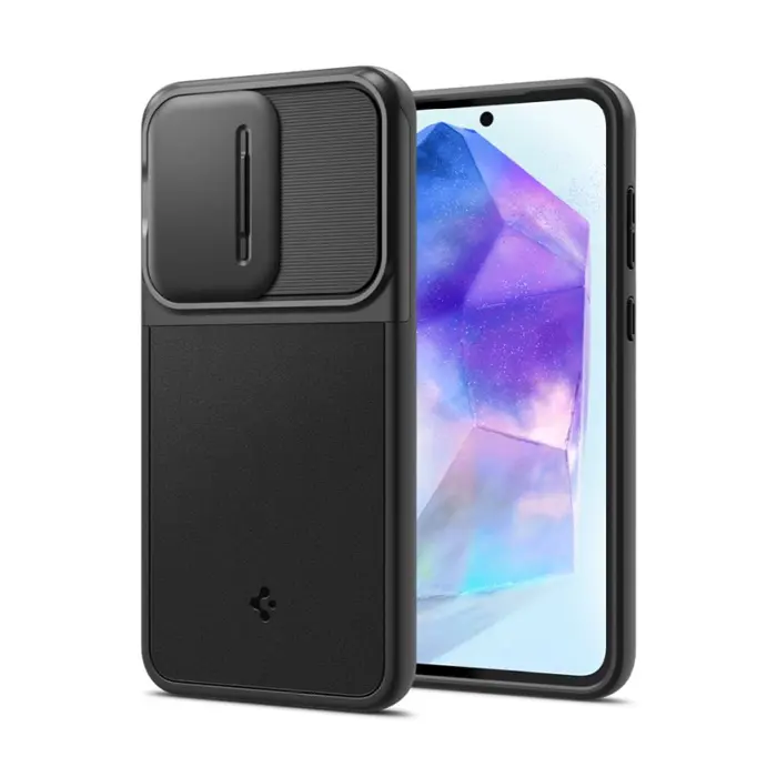Spigen Optik Armor, crni - Samsung Galaxy A55