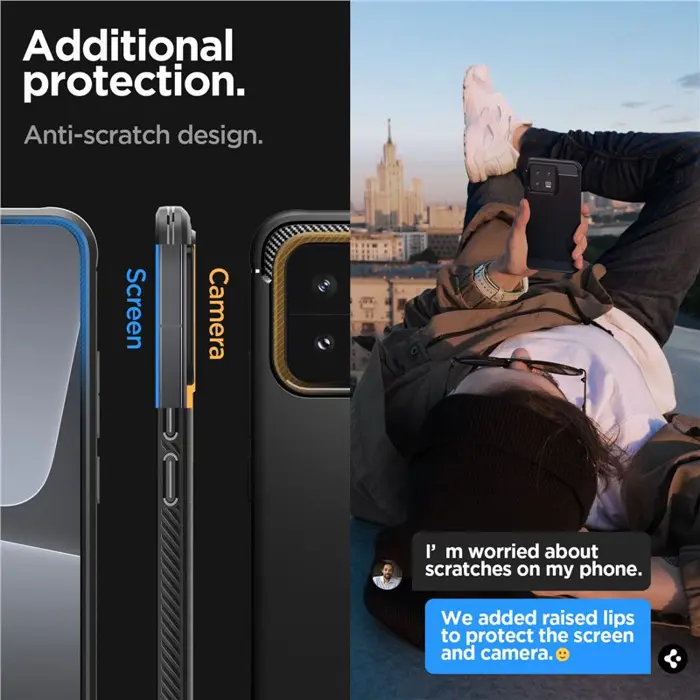 Spigen Rugged Armor, black - Xiaomi 13