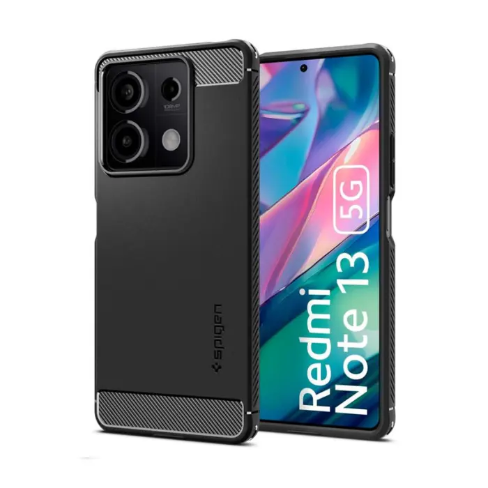 Spigen Rugged Armor, matte black - Xiaomi Redmi Note 13 5G