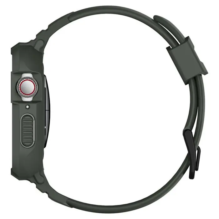 Spigen Rugged Armor Pro, zaštitna maska s remenom za Apple pametni sat, zelena - Apple Watch 8/7 (45mm)/SE 2022/6/SE/5/4 (44mm)