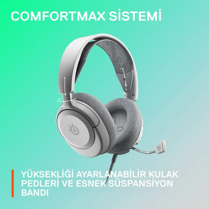 SteelSeries Arctis Nova 1 Gaming Headset - White