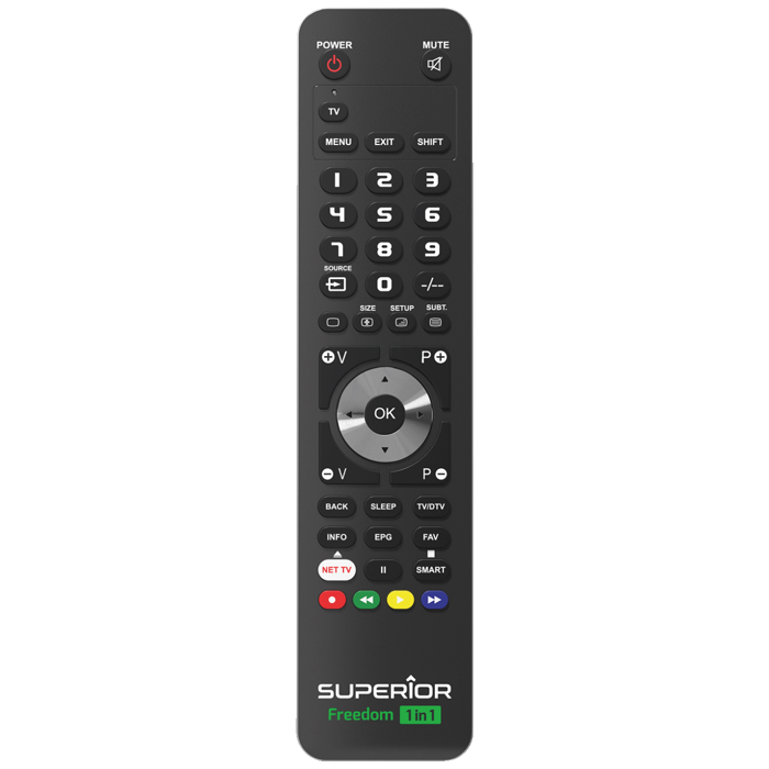 Superior Daljinski upravljač, za 1 uređaj, PC programiranje - SUPERIOR 1:1 FREEDOM - black