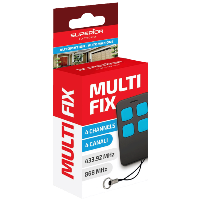 Superior Daljinski upravljač za garažna vrata i kapije, univerzalni - Multi-Fix