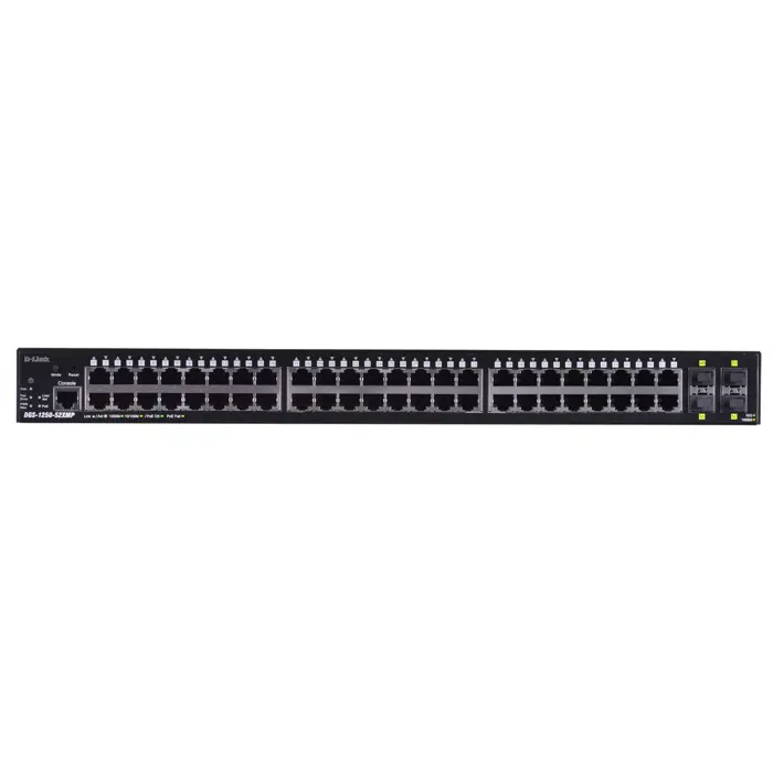 Switch D-Link DGS-1250-52XMP/E Gigabit Ethernet (10/100/1000) Power over Ethernet (PoE) Black