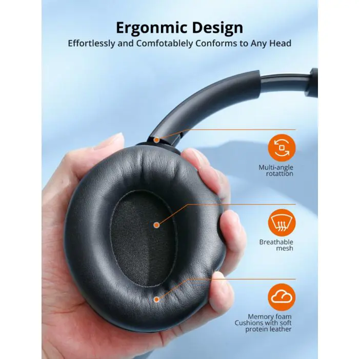 TaoTronics Bluetooth Headphones with 40mm Drivers TT-BH1121