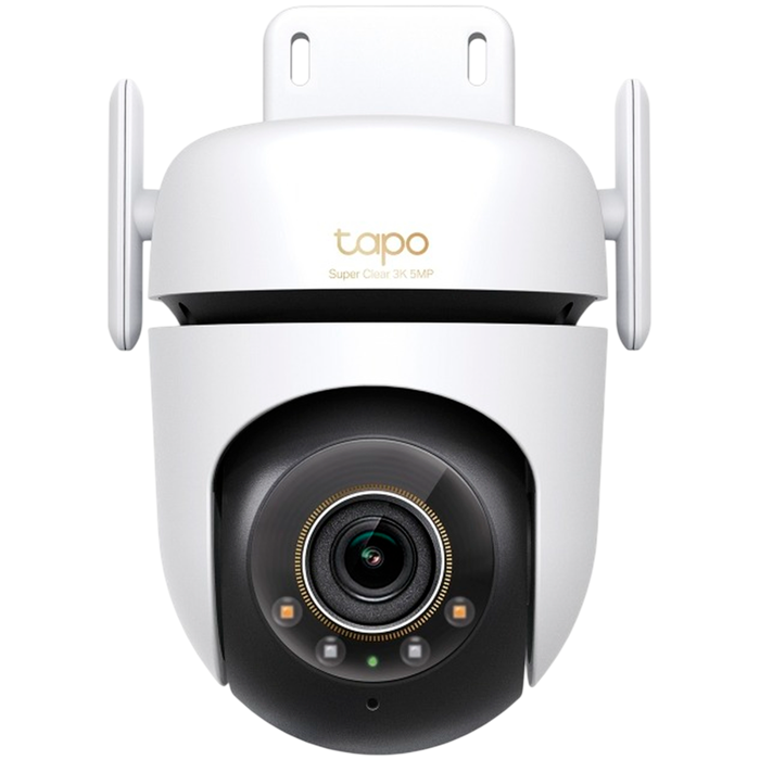 TAPO C530WS Outdoor Pan/Tilt Security Wi-Fi Camera, 3K 5MP (2880x1620), 2.4 GHz, 2 Ext. Antennas, 1 Eth. Port, Pan/Tilt, Starlight Colour Night Vision, Smart AI Detection and Notif., Sound and Light A