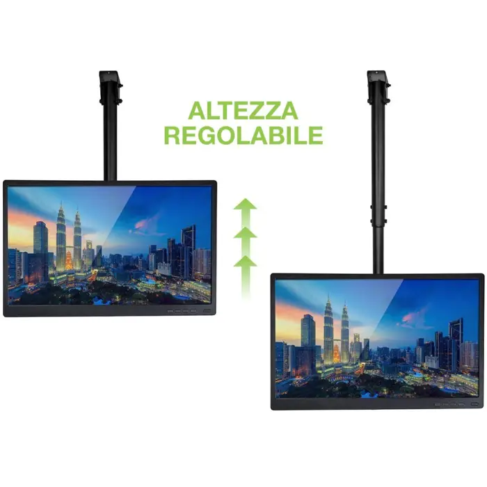 Techly Telescopic Ceiling Support up to 1.6m LED TV LCD 23-42" ICA-CPLB 922L