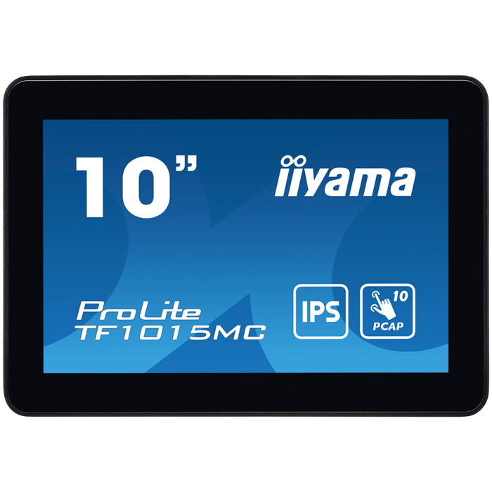 The ProLite TF1015MC (10.1 inch) uses PCAP touch technology and is built into an eye catching bezel with edge-to-edge glass. Equipped with a foam seal finish it supports seamless integration into kios