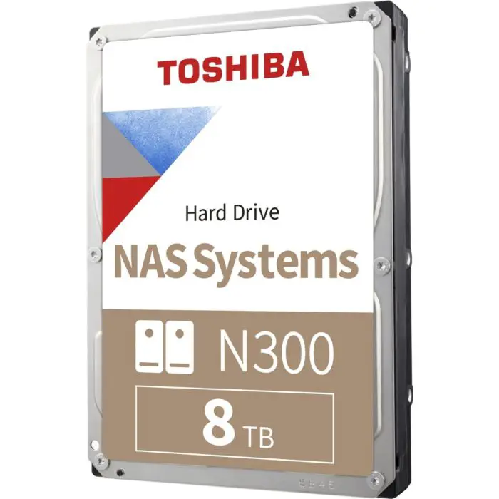 Toshiba 8TB N300 NAS 3.5" SATA 6Gb/s 7200rpm 512MB HDD